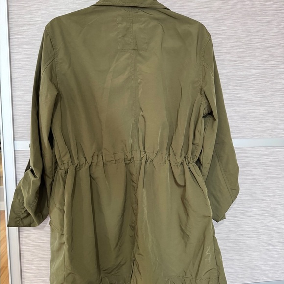 SANCTUARY ARMY GREEN RAIN COAT SIZE SMALL - Picture 13 of 15